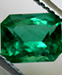 Emerald 1.4 (1.40) carat, Princess-Emerald cut Origin: Zambia, Africa