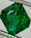 Emerald 1.1 (1.10) carat, Princess-Emerald cut Origin: Zambia, Africa