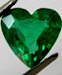 Emerald 0.8 (0.80) carat, Heart Shape Cut Origin: Zambia, Africas
