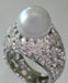 Fashion Ring - 11.70 grams, White Gold 18 Karats