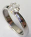 Solitaire Ring - Diamond - 3.00 grams, White Gold 18 Karat