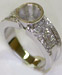 Engagement Ring - 9.40 grams, White Gold 18 Karat