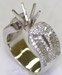 Engagement Ring - 11.40 grams, White Gold 18 Karat