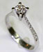 Engagement Ring - 2.60 grams, White Gold 18 Karat