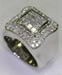 Fashion Ring - 9.50 grams, White Gold 18 Karat