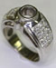 Engagement Ring - 8.00 grams, White Gold 18 Karat