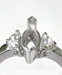Engagement Ring - 4.60 grams, White Gold 18 Karat