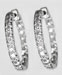 Hoop Earrings - 3.30 grams, White Gold 18 Karat