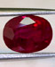 Ruby 4.1 (4.10) carat, Oval Cut Origin: Burma