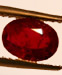 Ruby 0.8 (0.80) carat, Oval Cut Origin: Madagascar, Africa