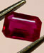 Ruby 0.9 (0.90) carat, Emerald Cut Origin: Burma